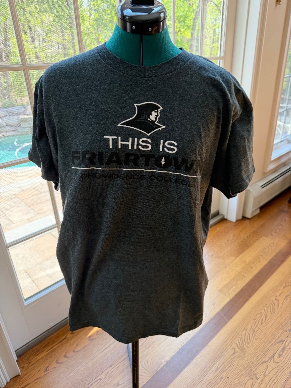 This Is Friar Town Providence College Gray T-Shirt Size Large- Gildan